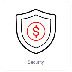 Security and asset icon concept