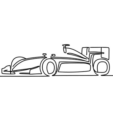 recommend clip art: Formula racing Car Line Art
