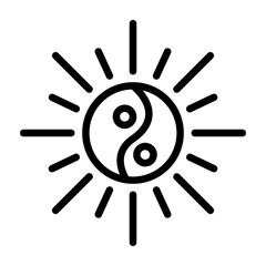 Harmony Beacon Vector Line Icon Design