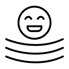 Positive Resilience Vector Line Icon Design