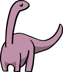 cute cartoon dinosaur character illustration.