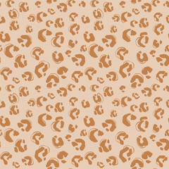 Animal print seamless pattern for fashion. Hand drawn skin animal leather texture. 