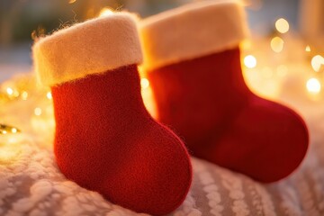 カラフルフェルトで作るクリスマスの靴下（クリスマスデコレーション, ハンドメイド, フェルト, クリスマス雑貨）