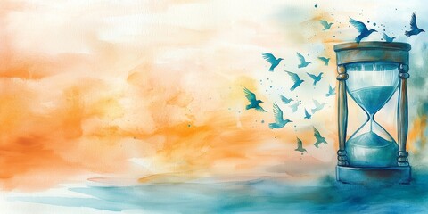 Three blank cards on a clothesline in a sunny garden