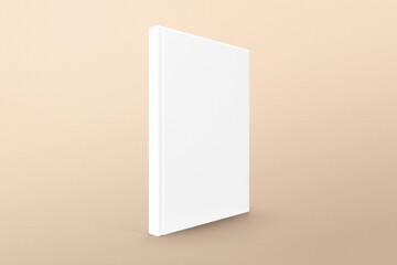 Stand with Side Perspective Hardcover Book Mockup