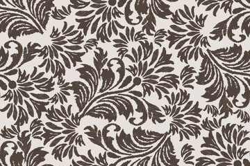 Motifs Ikat floral paisley embroidery background.geometric ethnic oriental pattern traditional.Aztec-style abstract. design for texture, fabric, clothing, wrapping, decoration