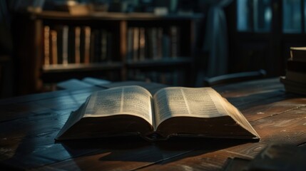 old book in the library