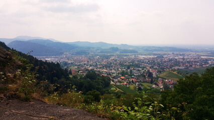 Obraz premium view from the top of the mountain