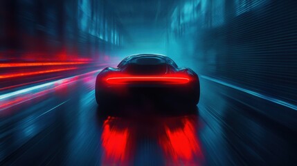 Futuristic Transportation: Graceful Animal-Inspired Vehicles on Glowing City Pathways