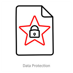 Data Protection And Gdpr Icon Concept