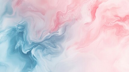 Smooth watercolor background with marbled pastel pink and blue tones blending fluidly for a soft, airy aesthetic