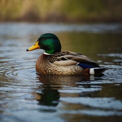 Fototapeta premium duck on the water