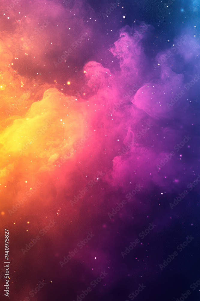 Aufkleber colorful grain pattern, a vibrant gradient background featuring a blurred pattern with grain noise e