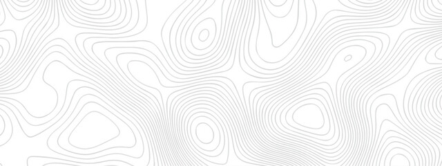 Fototapeta premium Abstract pattern with lines. Abstract sea map geographic contour map and topographic contours map background. Abstract white pattern topography vector background. Topographic line map background.
