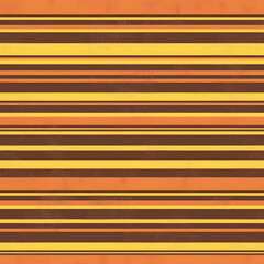Obraz premium Retro Palm Beach Design with Horizontal Stripes in Warm Orange, Yellow, and Brown - Vintage T-shirt Illustration.