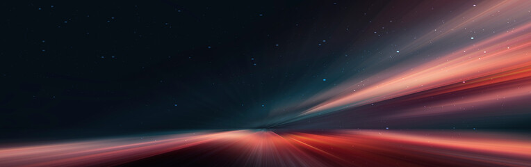 Dark street, wet asphalt, reflections of rays in the water. Abstract dark blue background, smoke, smog. Empty dark scene, neon light, spotlights. Concrete floor