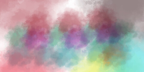 Abstract Colorful Hand drawn textured Smokey Cloud with ombre effect Seamless Digital Watercolor Painting Background for Website, Wallpaper, Fabric Printing, Brochures & Luxury/Premium Packaging 

