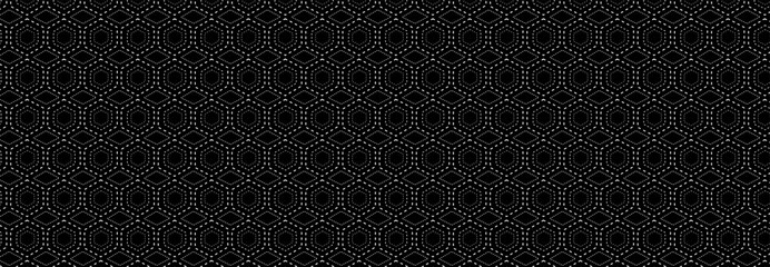 Sashiko pattern, Abstract, Geometric, Lines, Illustration, vector, alternating overlapping, orderly arrangement background, banner, website, template.