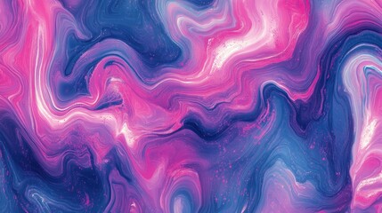 Fototapeta premium Abstract neon liquid wavy background. Liquid art, marbling texture