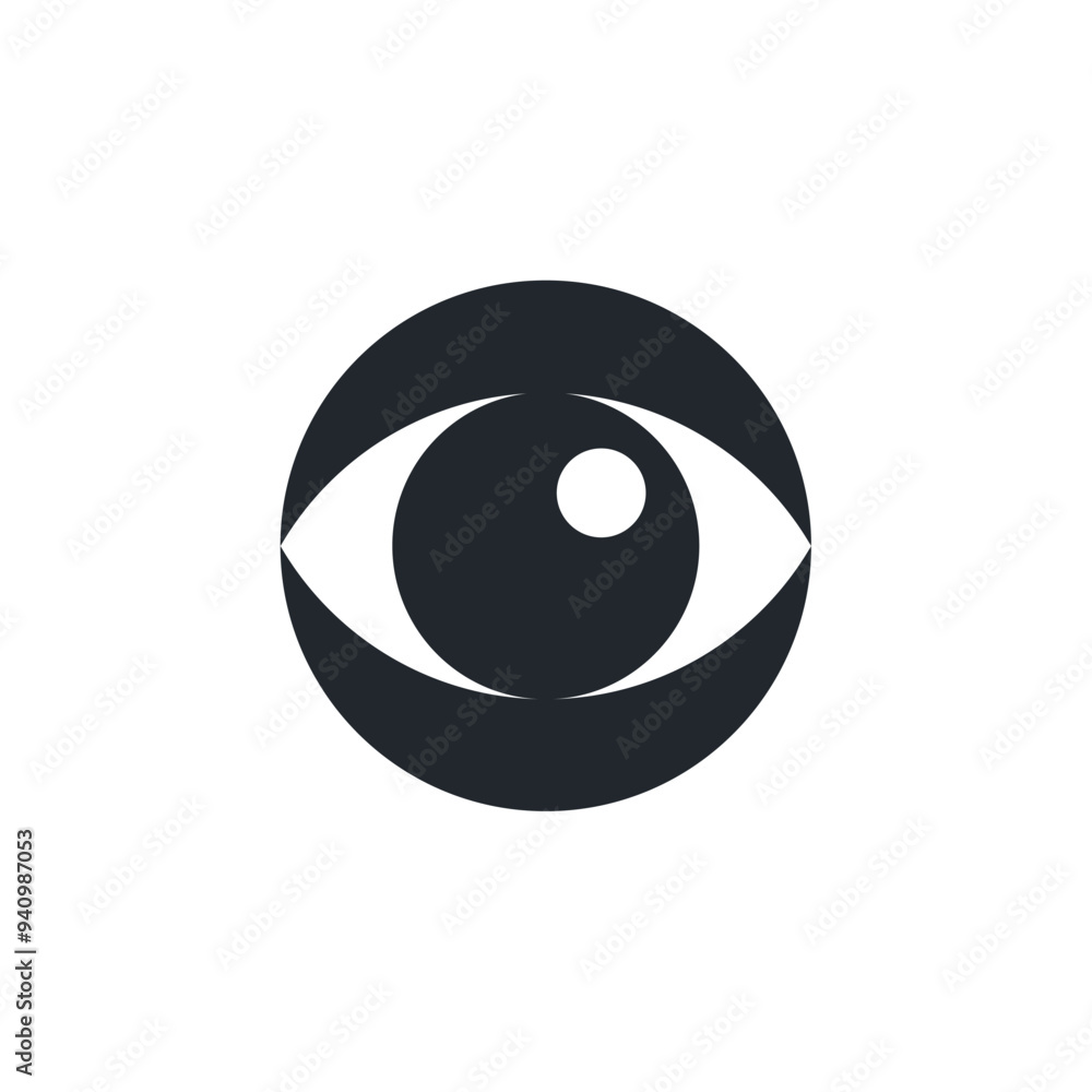 Poster Eye icon. Visibility vision symbol template for graphic and web design collection logo vector illustration