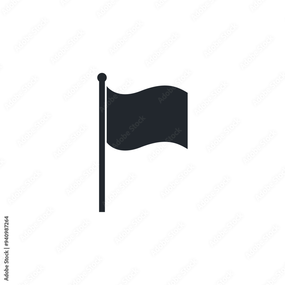 Aufkleber flag icon symbol template for graphic and web design collection logo vector illustration