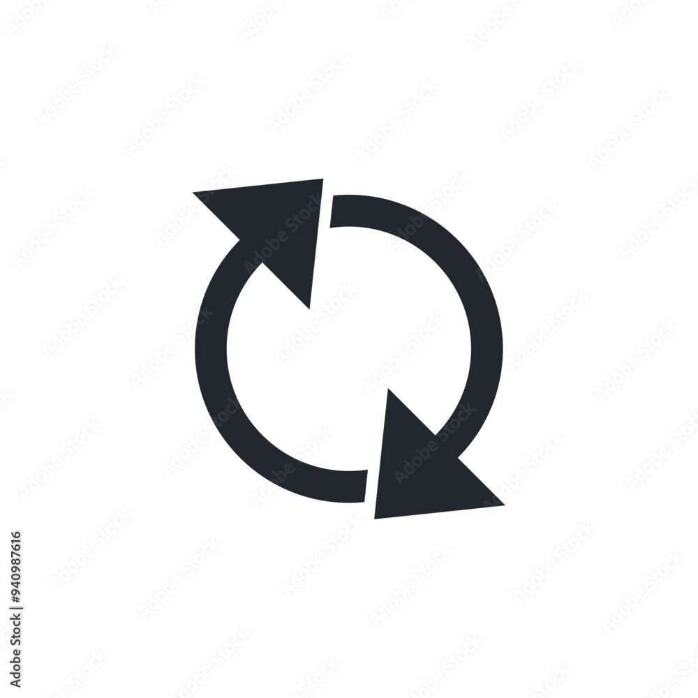 Poster Refresh icon. Reload symbol template for graphic and web design collection logo vector illustration