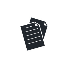 Document icon. File symbol template for graphic and web design collection logo vector illustration