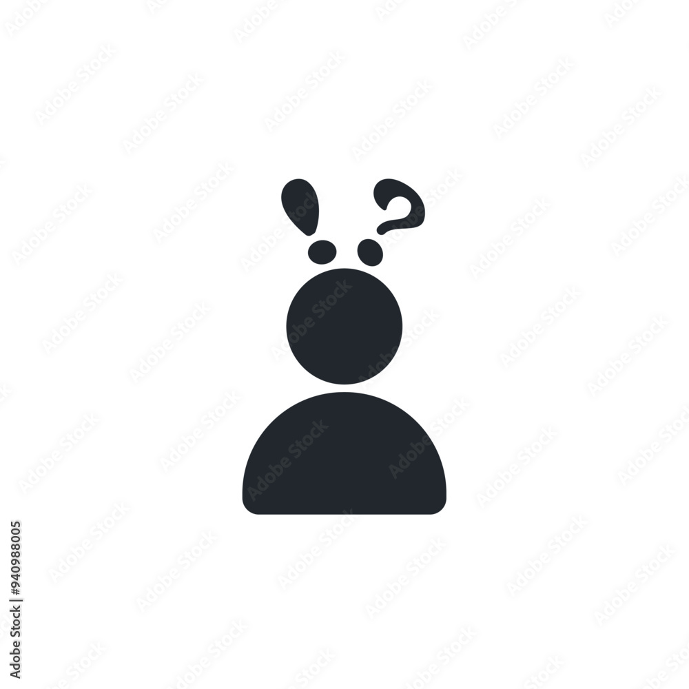 Poster question mark icon. help symbol template for graphic and web design collection logo vector illustrat