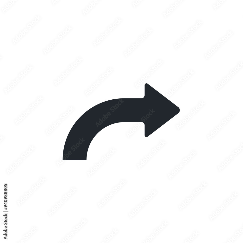 Poster redo icon symbol template for graphic and web design collection logo vector illustration