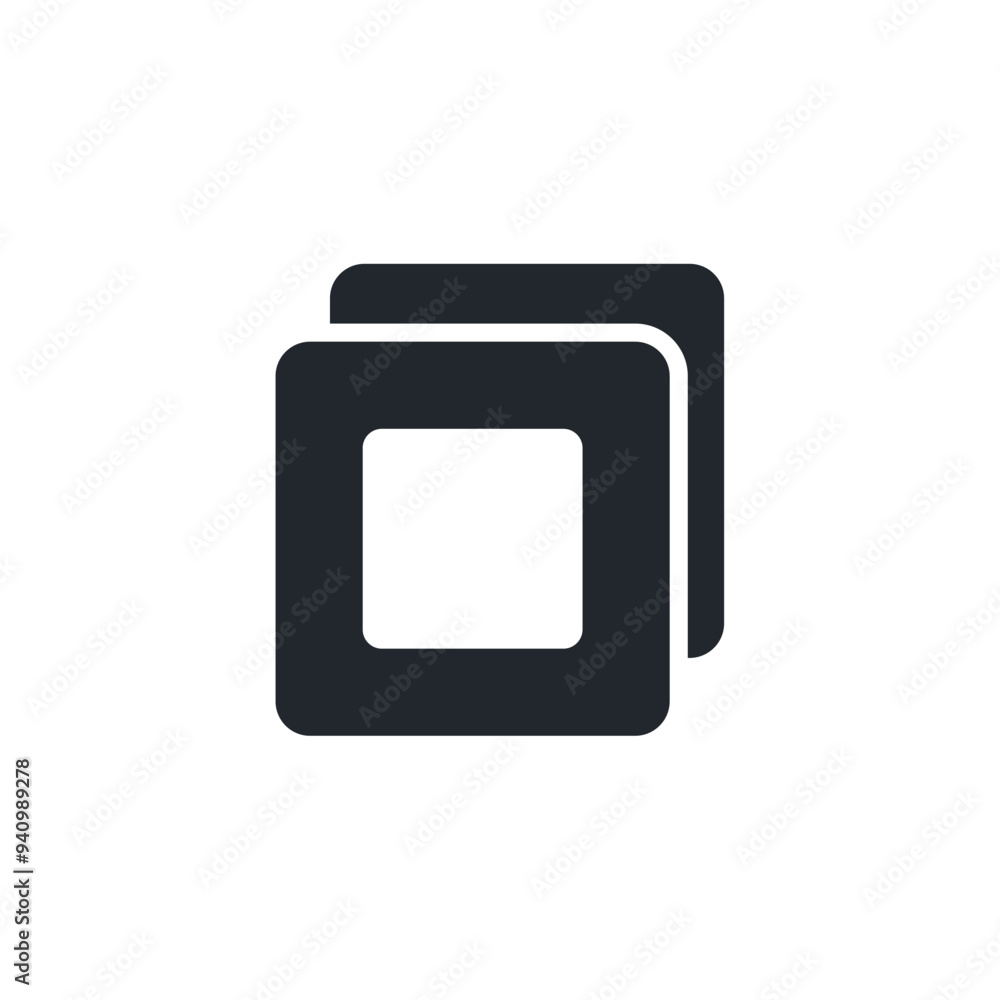 Leinwandbilder stop button icon symbol template for graphic and web design collection logo vector illustration
