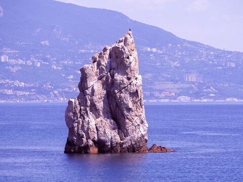 Rock sail at the yalta crimea