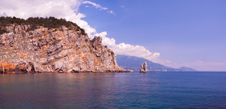Rock sail at the yalta crimea