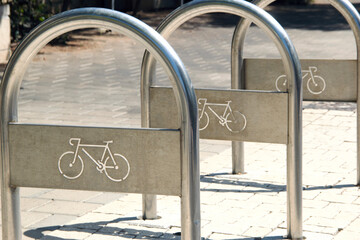 Bicycle locker stand/parking in the city