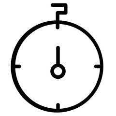 Stopwatch Time Business Line Icon