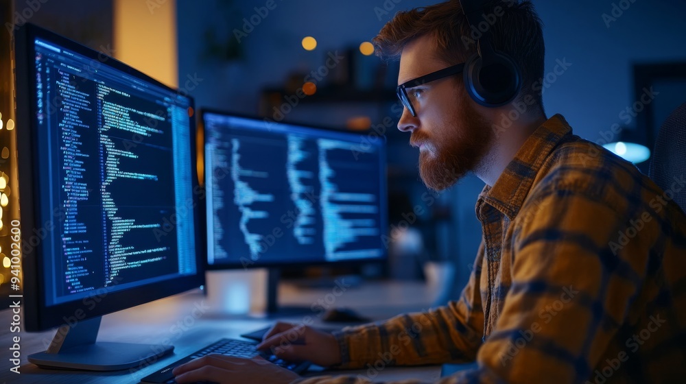 Poster it professionals setting up remote work solutions for secure and productive work environments.