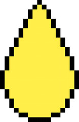 Fototapeta premium Oil drop icon. Pixel style.