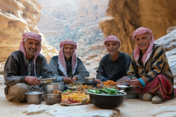 Bedouin Eating Food