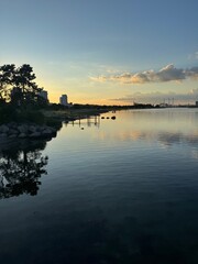 danish beach sunset