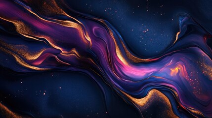 Abstract neon liquid wavy background. Liquid art, marbling texture