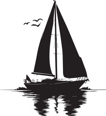 silhouette of a ship