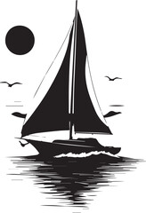 silhouette of a ship