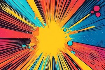  Blank colorful comic abstract background