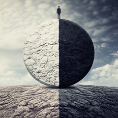 good or bad choice concept, business ethics