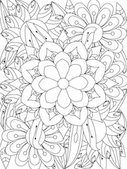 Flowers Coloring Book Pages Flowers Patterns