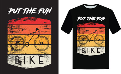 Bike retro t shirt design