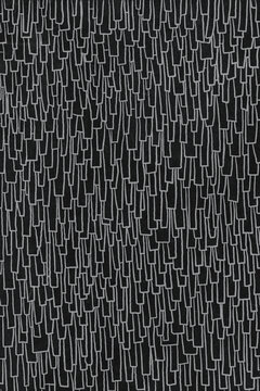 Black and white abstract pattern creating a dynamic visual effect with its irregular lines and shapes
