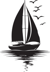 silhouette of a ship