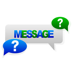 Chat icon message symbol. Vector illustration