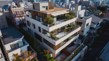 日本の豪華なガレージ付き高級住宅