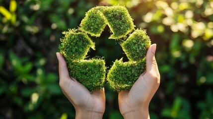 Concept of Sustainable service professionals promoting eco-conscious business practices.